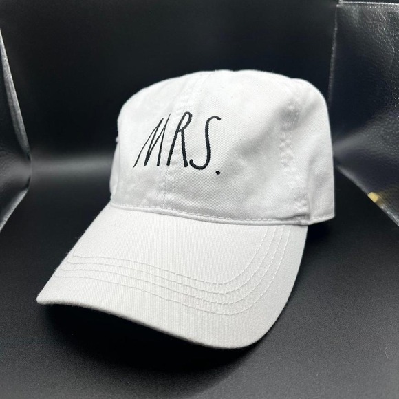 Rae Dunn MRS Cap Hat baseball White Adjustable - Picture 1 of 6
